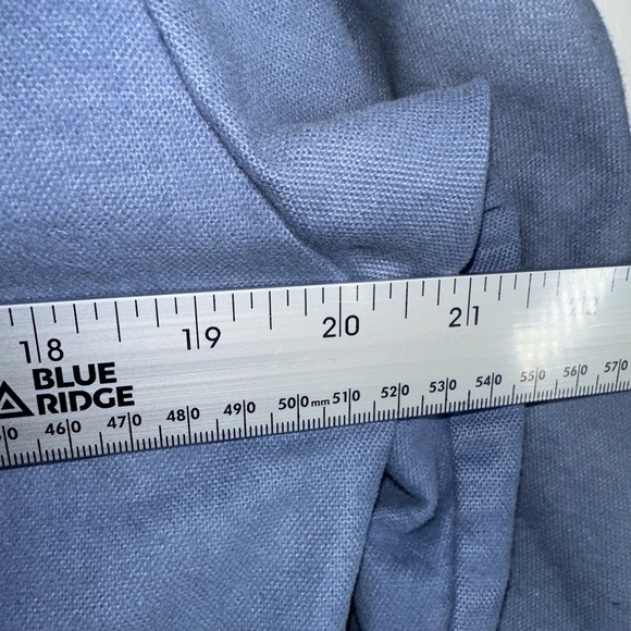 Eddie Bauer Men's Large Expedition Outfitter Blue Shirt Tan Heavy Cotton - Picture 8 of 9